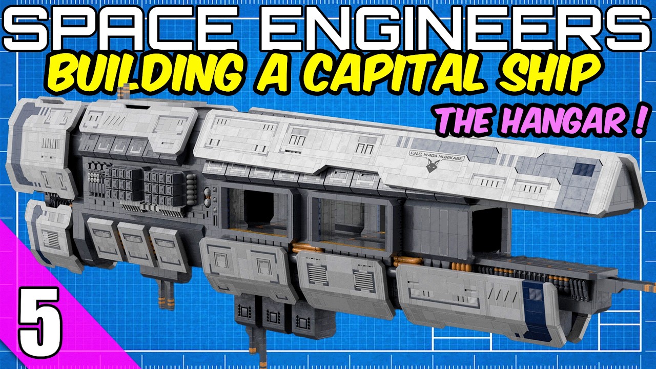 Как спроектировать крупный боевой корабль в Space Engineers – EP5