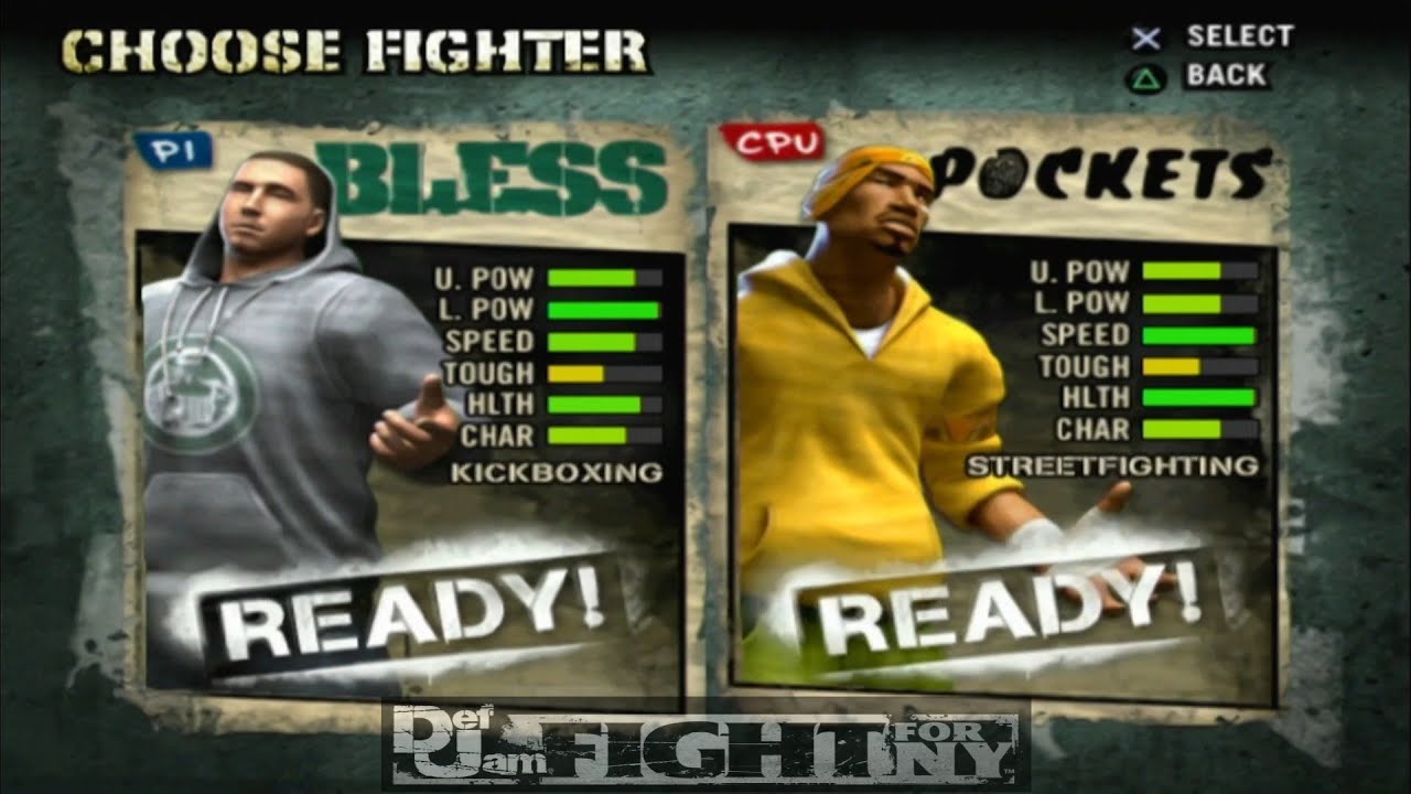 Def Jam Fight For NY | BLESS vs POCKETS | 3 Matches | HARD! (PS3 1080p)