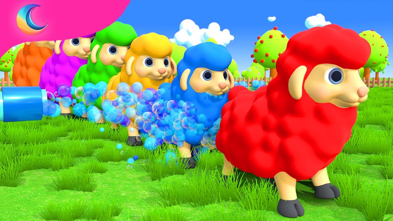 Learn colors with Baa Baa Black Sheep | BluLoo Nursery Rhymes & Kids Songs