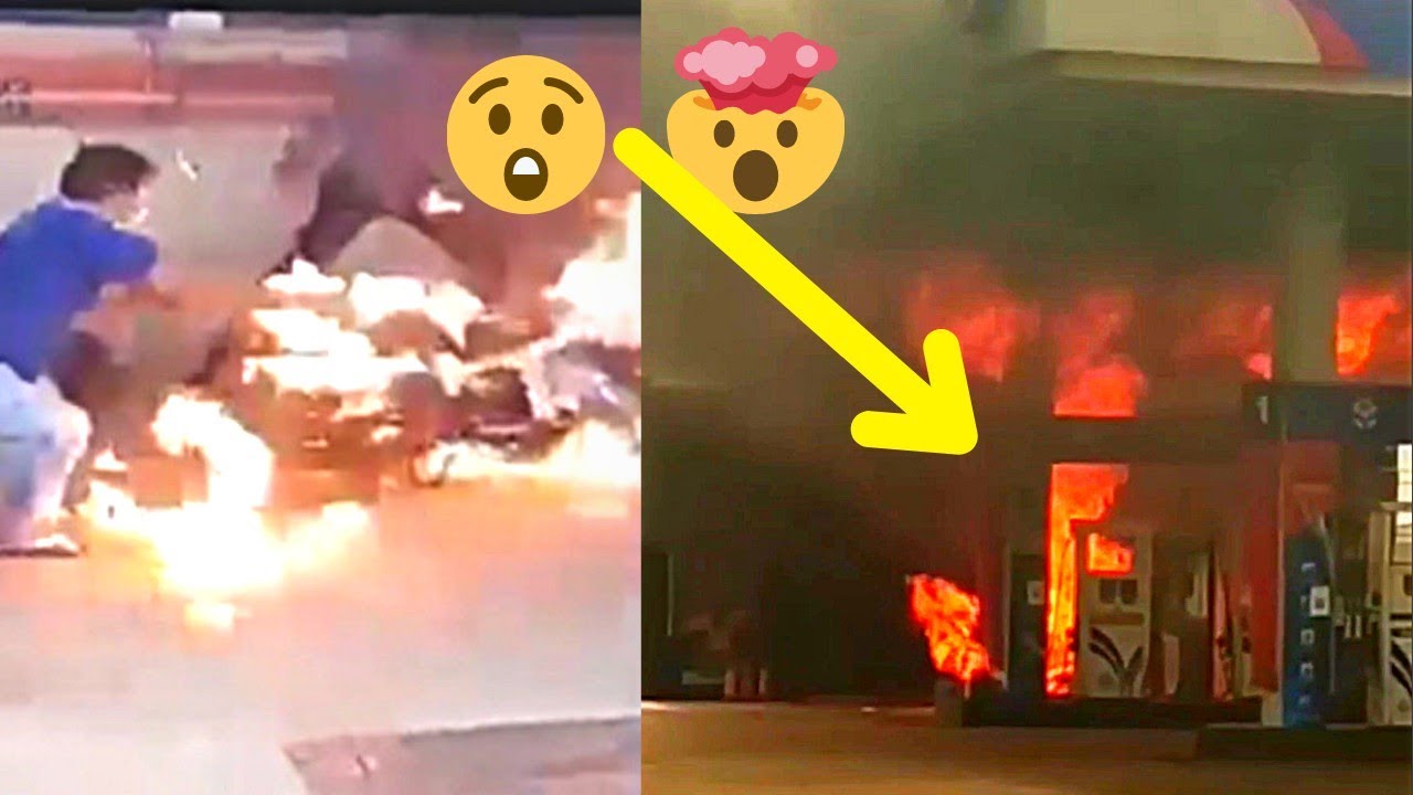 Watch: Top 5 Fire Accidents in petrol pump viral incidents