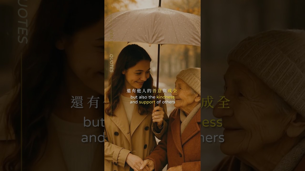 語錄短片 💭 知福 惜福 造福｜人蔘 寓言故事 Ren Shen Fable  #quotes #life #foryou #reels #shorts