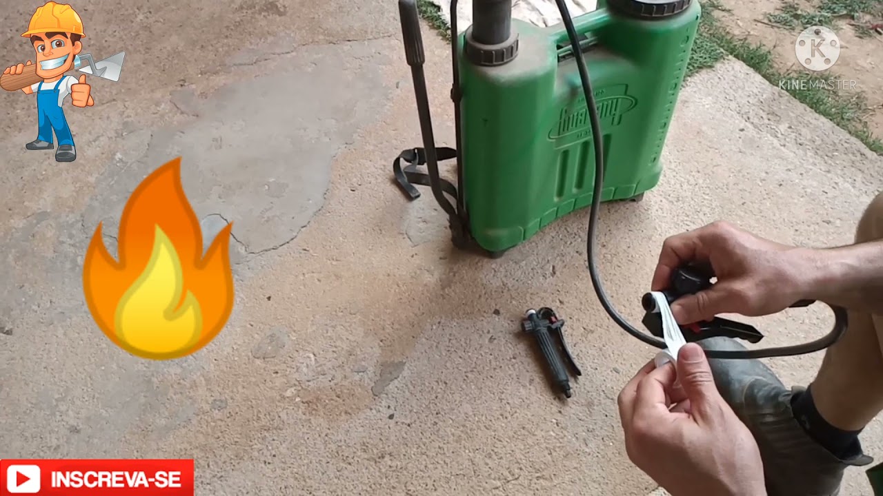 COMO TROCAR O GATILHO DA BOMBA #pulverizador #bombapulverizadora #pulodogatonaobra #gatilho #trocar