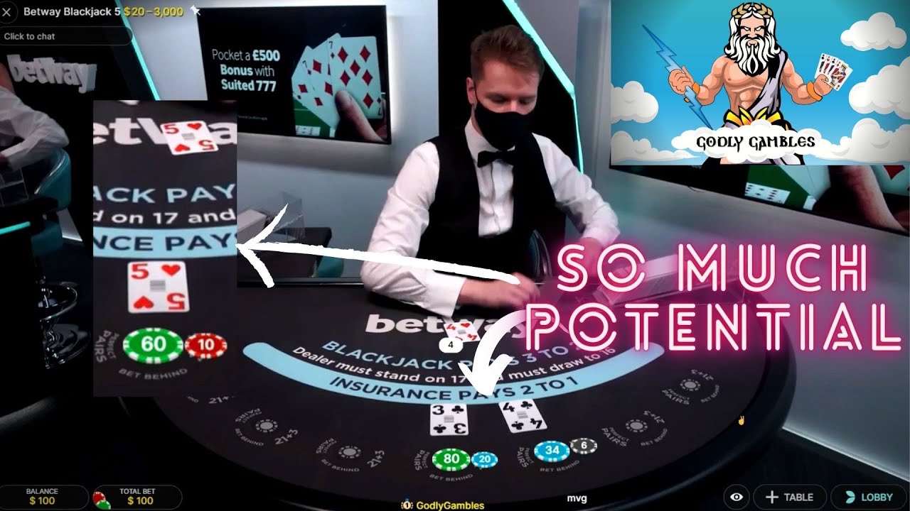 LIVE BLACKJACK PART #1 - ALWAYS TRUST GODLY (BIG POTENTIAL)