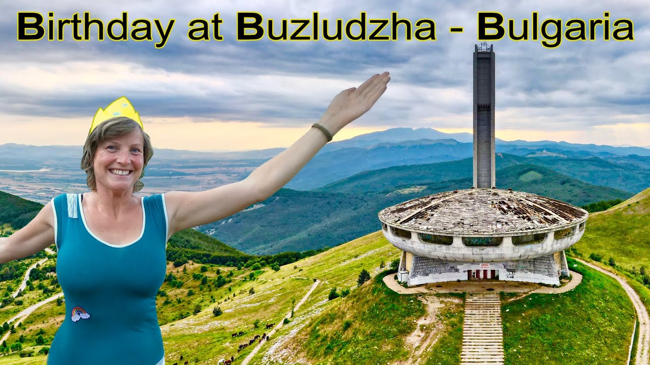 Verenas Birthday at Buzludzha Bulgaria - one of the most famous abandoned places