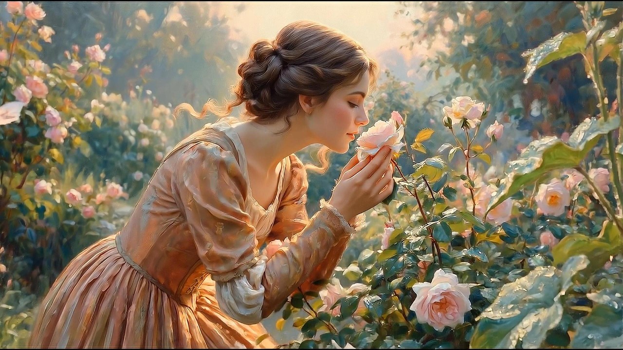 Visual Poem | Claude Monet | Garden of Quiet Roses | Relaxing Classical Music
