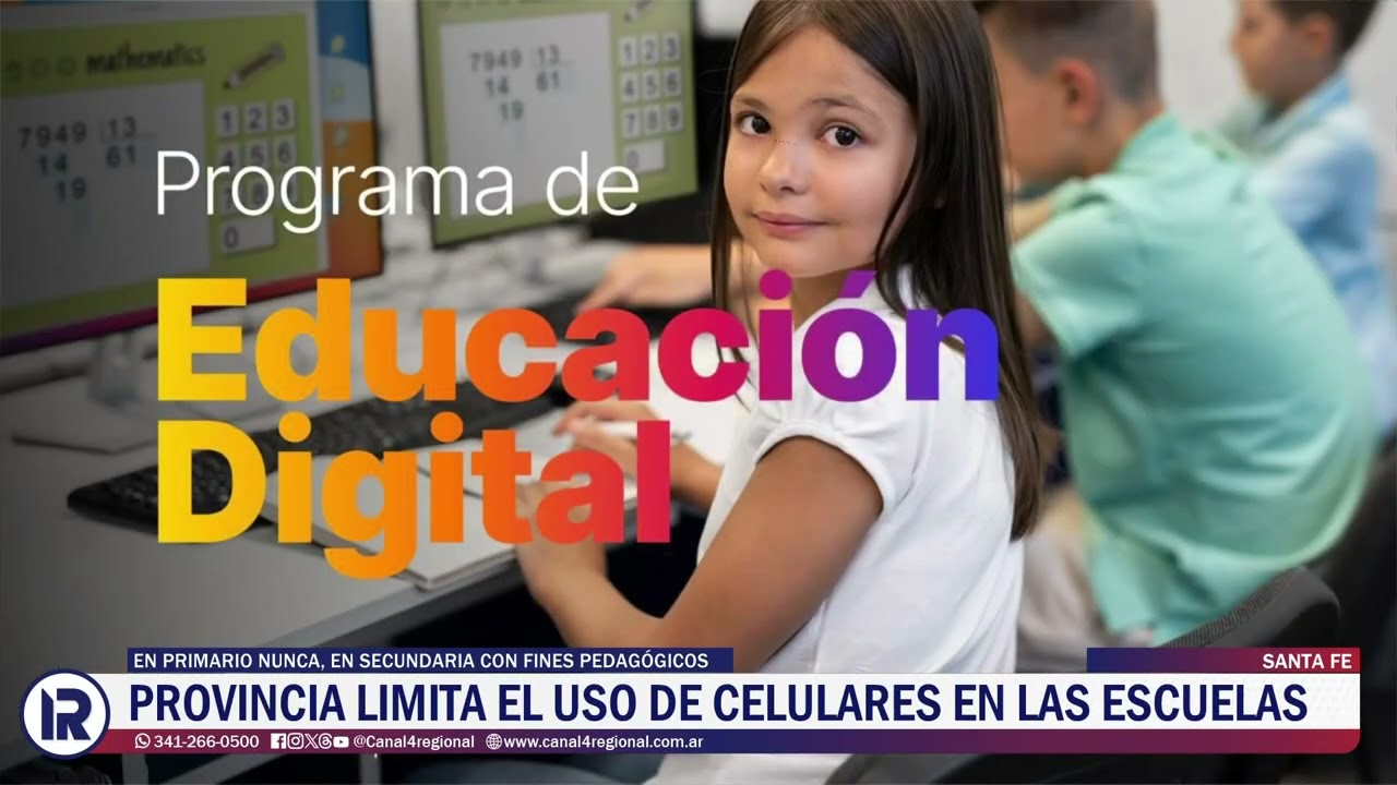 Santa Fe limita el uso de celulares en las escuelas