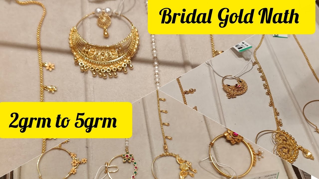 Tanishq# Wadding Bridal Gold Nath and 2Grm to 5 Grm. 