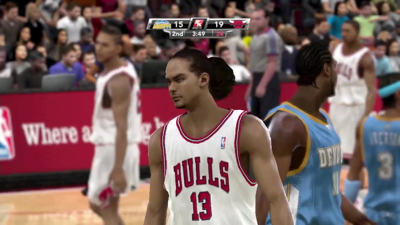 【2K9 NBA Full】Denver Nuggets vs Chicago Bulls