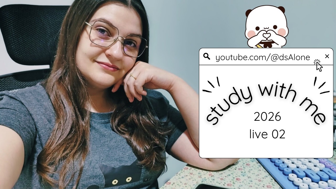 study with me | estude comigo | 🌧️ rain sounds | focus on the goal 🧠💪🏻👩🏻‍⚕️🩺 | live 02 [2026]