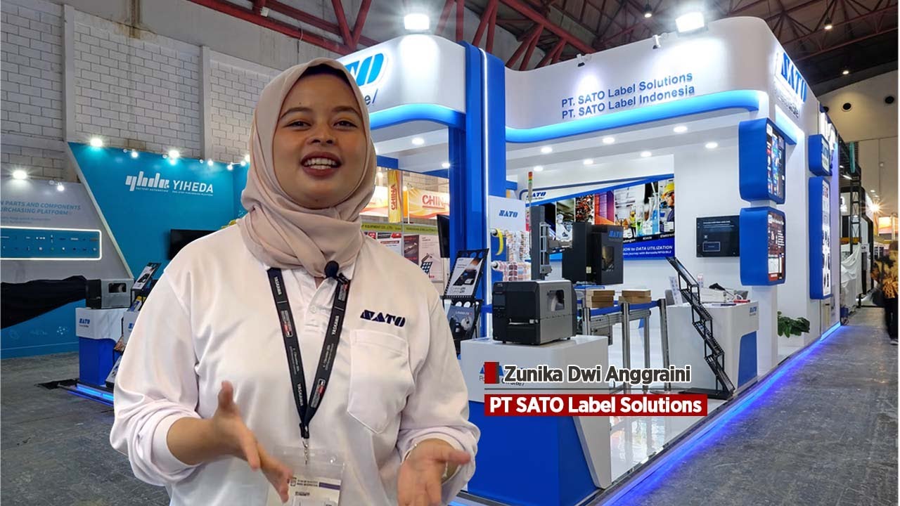 KreasiArt Exhibition | Ibu Zunika dari PT SATO Label Solutions, Manufacturing Exhibition 2024