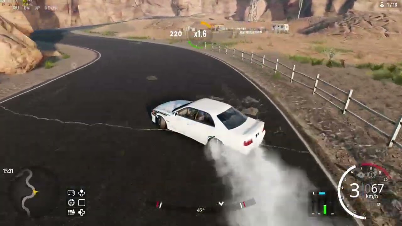 Drifting in CarX Drift Racing Online on Logitech G920 wheel