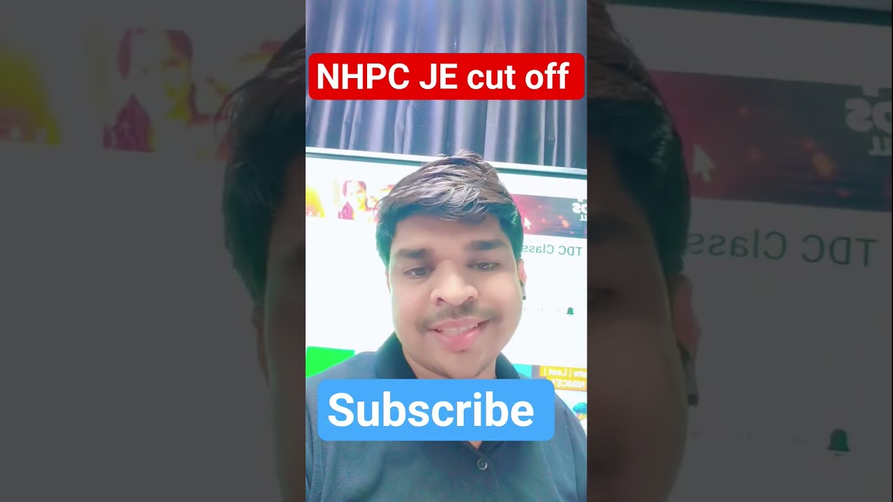 NHPC JE exam cut off | Last year cut off  #je #nhpcje #civil #mechanicalp