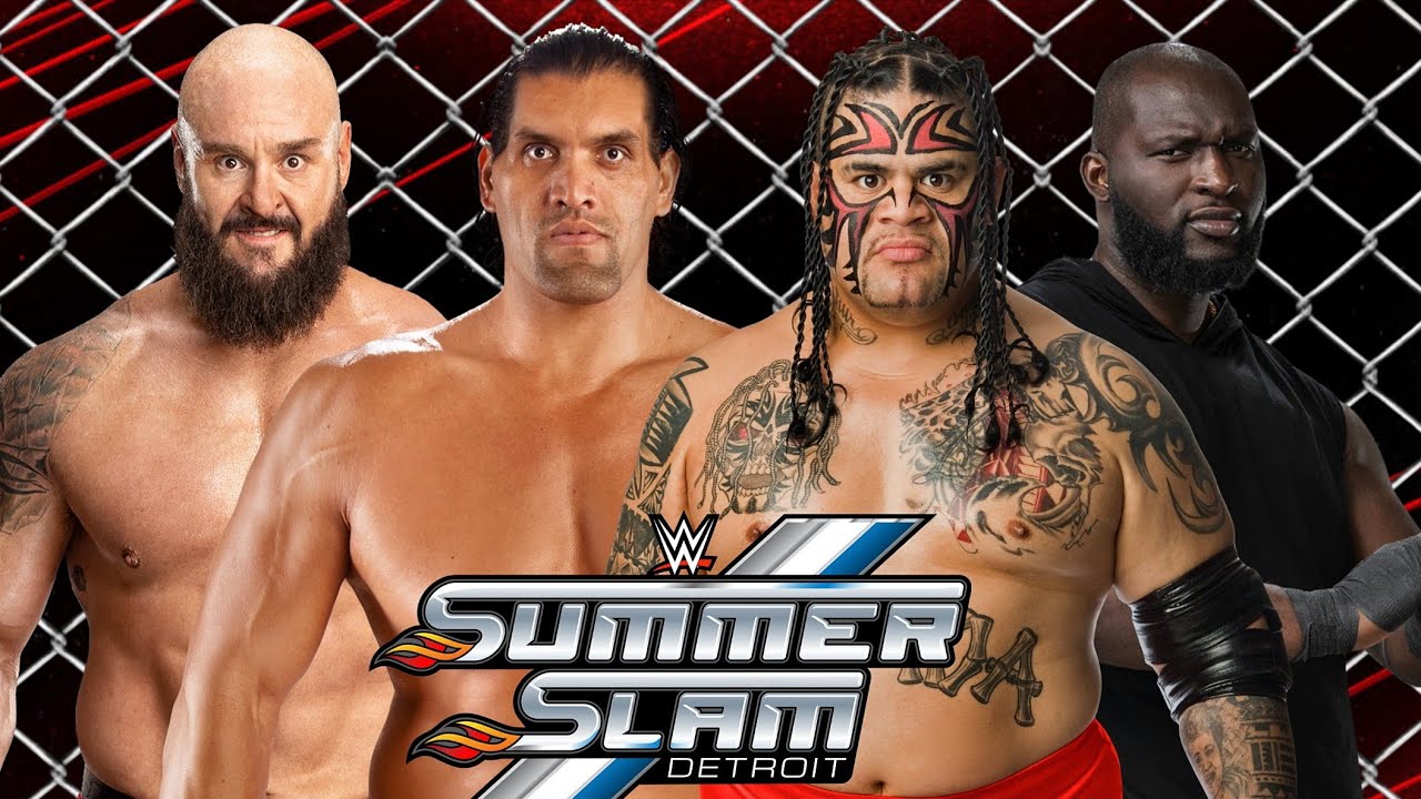 Umaga vs The Great Khali vs Omos vs Braun Strowman Hell in a Cell Match WWE 2K25 GAMEPLAY
