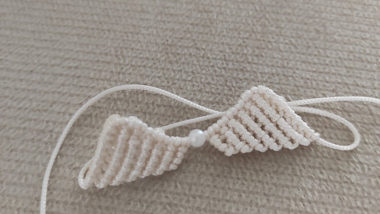 🌟melek kanadı makrome bileklik❤️ayarlanabilir kolay makrome bileklik✨