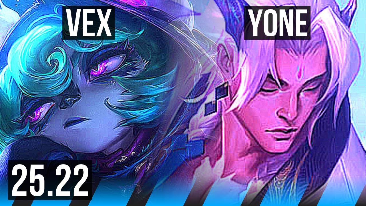 VEX vs YONE (MID) | Quadra, 49k DMG | KR Master | 25.22