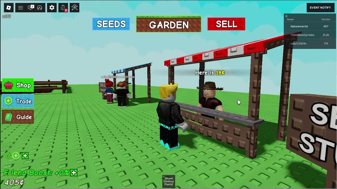 Roblox grow a garden ( #1 )