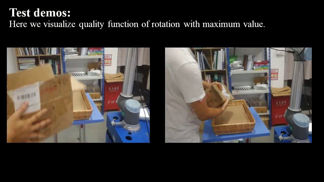 Learning Efficient Push and Grasp Policy in A Totebox from Simulation