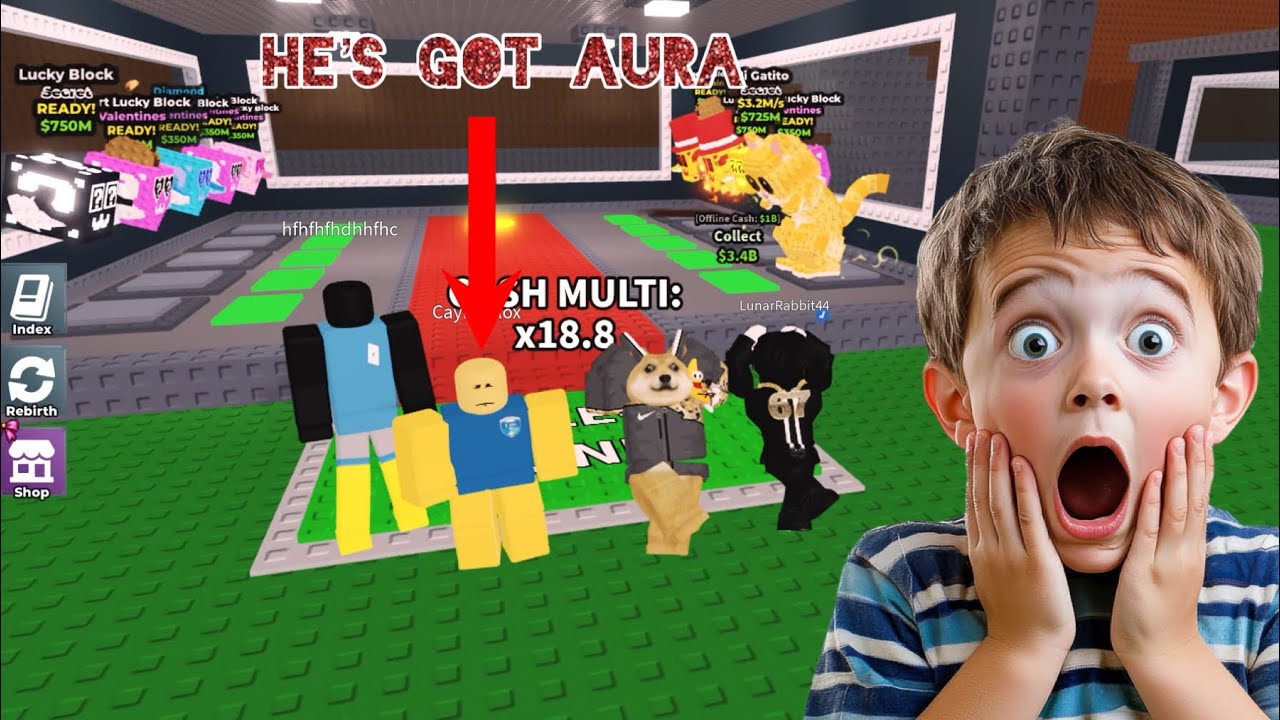 Opening lucky blocks in steal a brainrot part 30 (with fans again!!!)