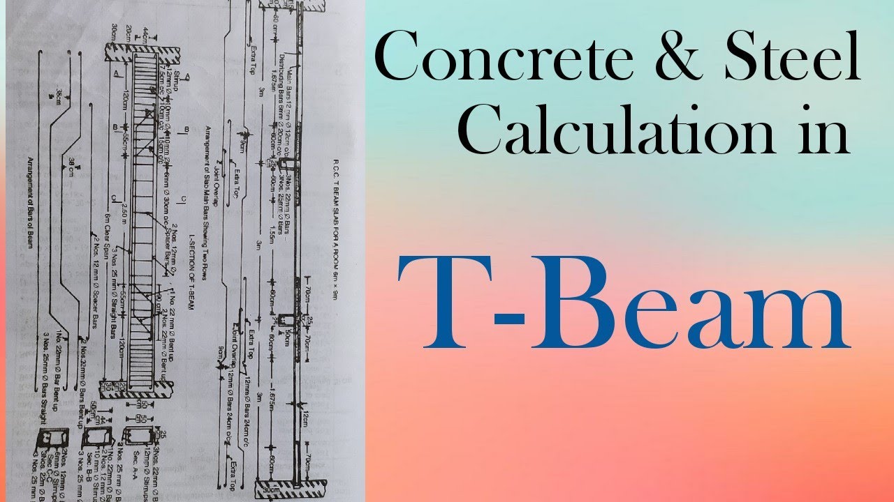 Quantity estimate of R.C.C. T- Beam