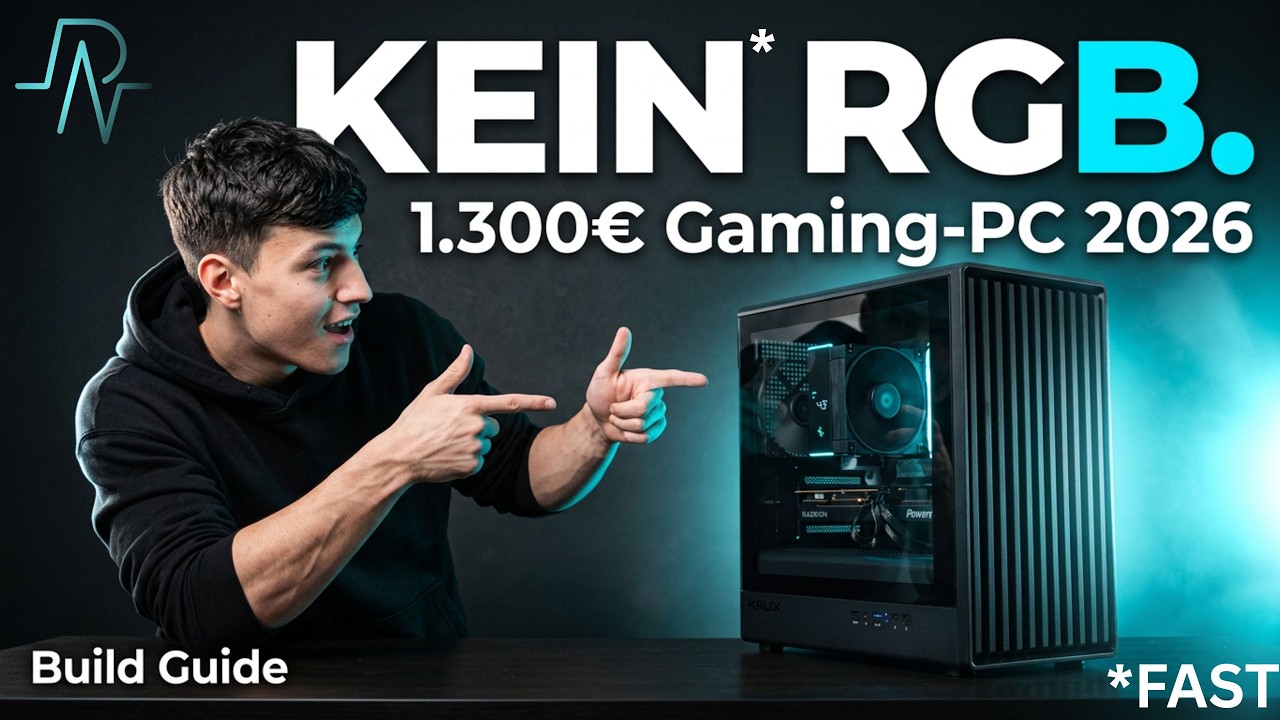 Ich hab KEIN RGB verbaut — und bereue es NICHT (BESTER 1300€ Gaming-PC 2026)