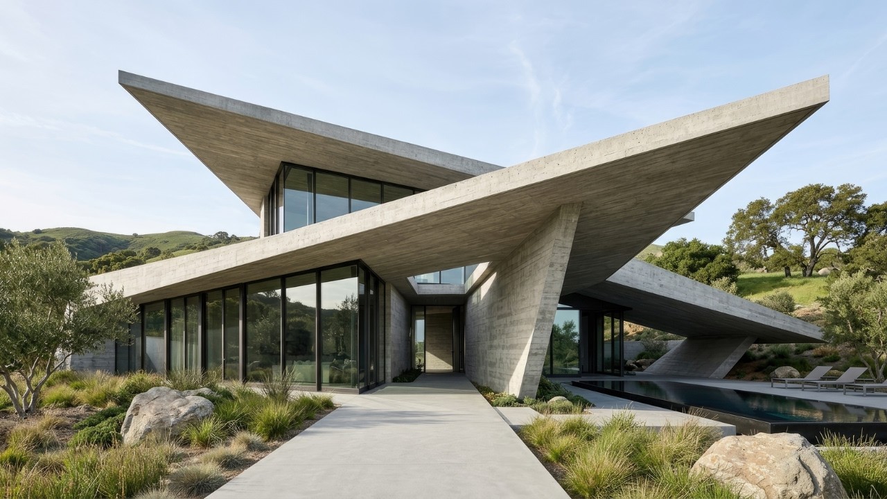 Tour This Breathtaking Minimalist Concrete House | Modern Luxury Living