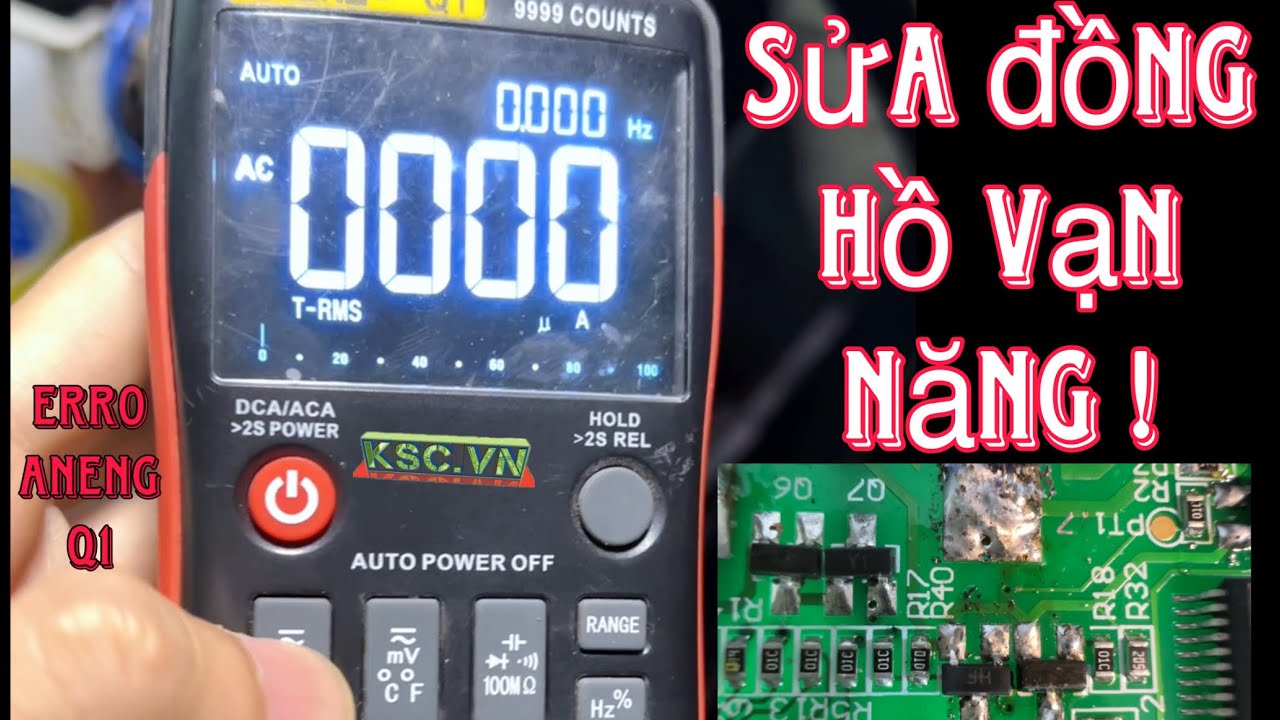 Sửa đồng hồ vạn năng bị lỗi siêu dễ