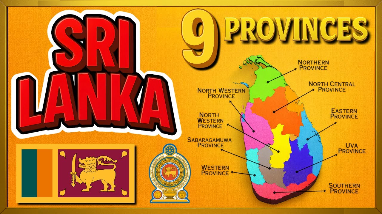 Sri Lanka Map Explained 🇱🇰 | 9 Provinces of Sri Lanka