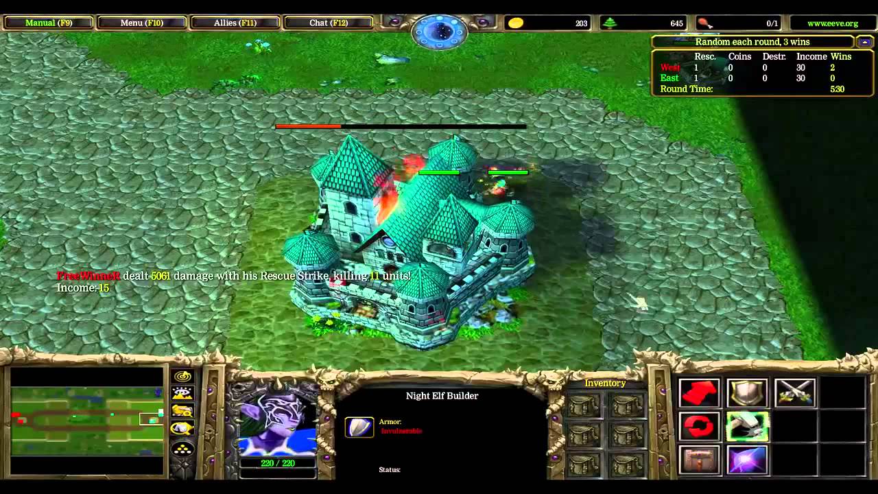 Dread стрим 24.04.2014 часть 1. WC3