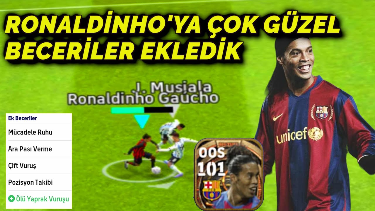 RONALDİNHO'YU FULLEDİM ! ÇOK GÜZEL BECERİLERLE R10 ve İNİESTA, BELLETTİ ( eFootball 2023 Mobile )