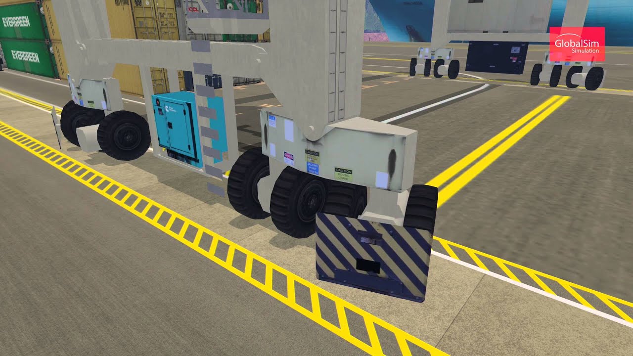RTG - Rubber Tyred Gantry Crane Simulator by GlobalSim