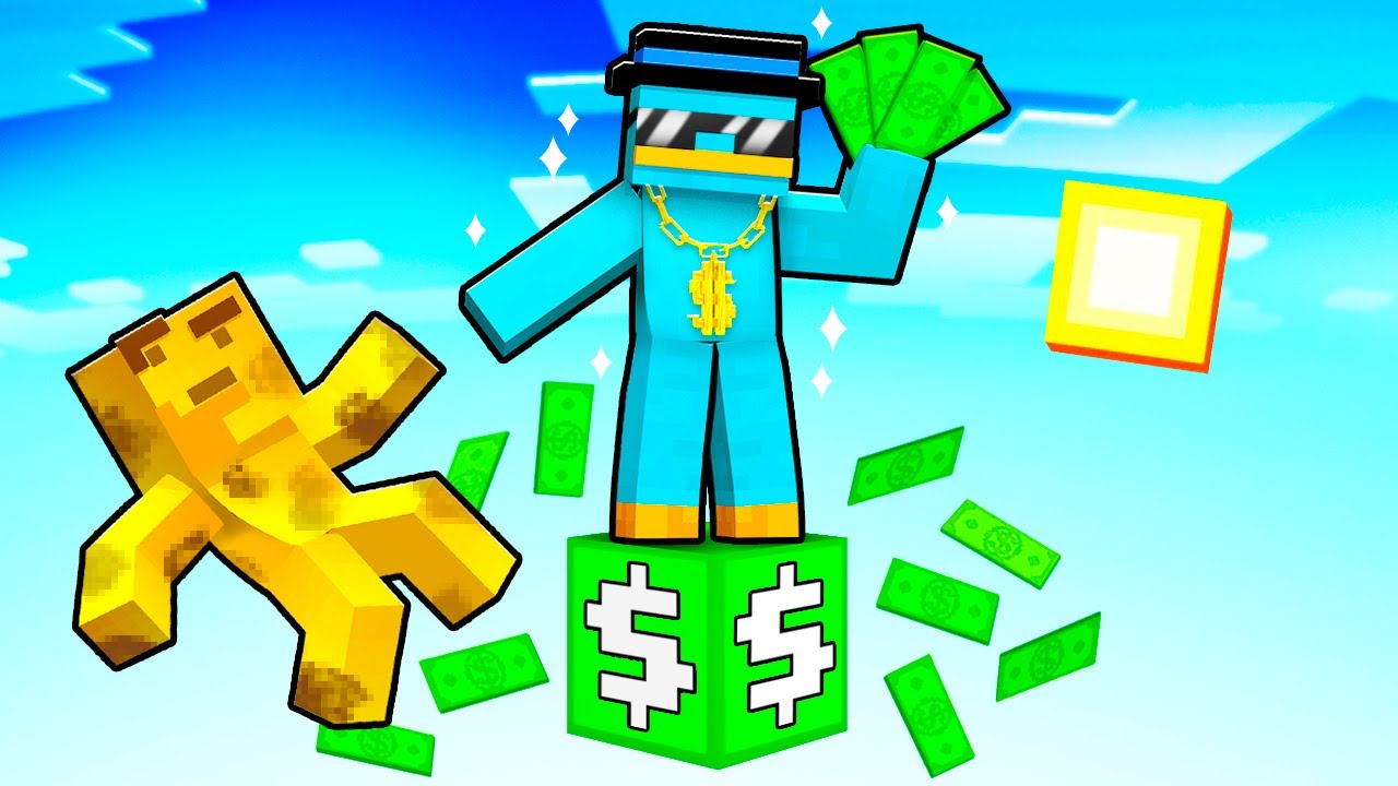 Sobrevivimos En UN SOLO BLOQUE de Dinero en Minecraft!
