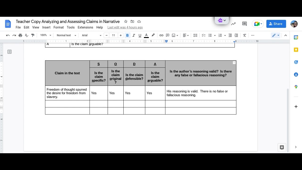 F451 L5 Analyzing and Assessing Claims