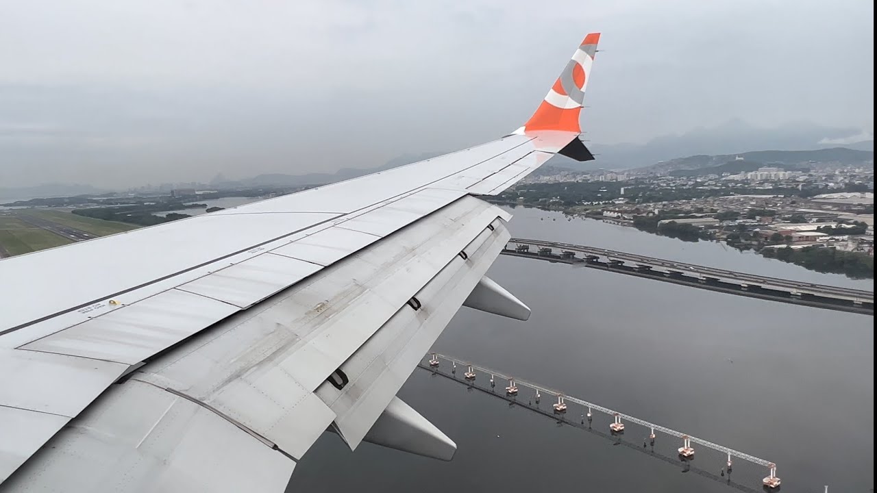 Pouso no Rio de Janeiro - Galeão RWY 10 - BOEING 737 MAX 8