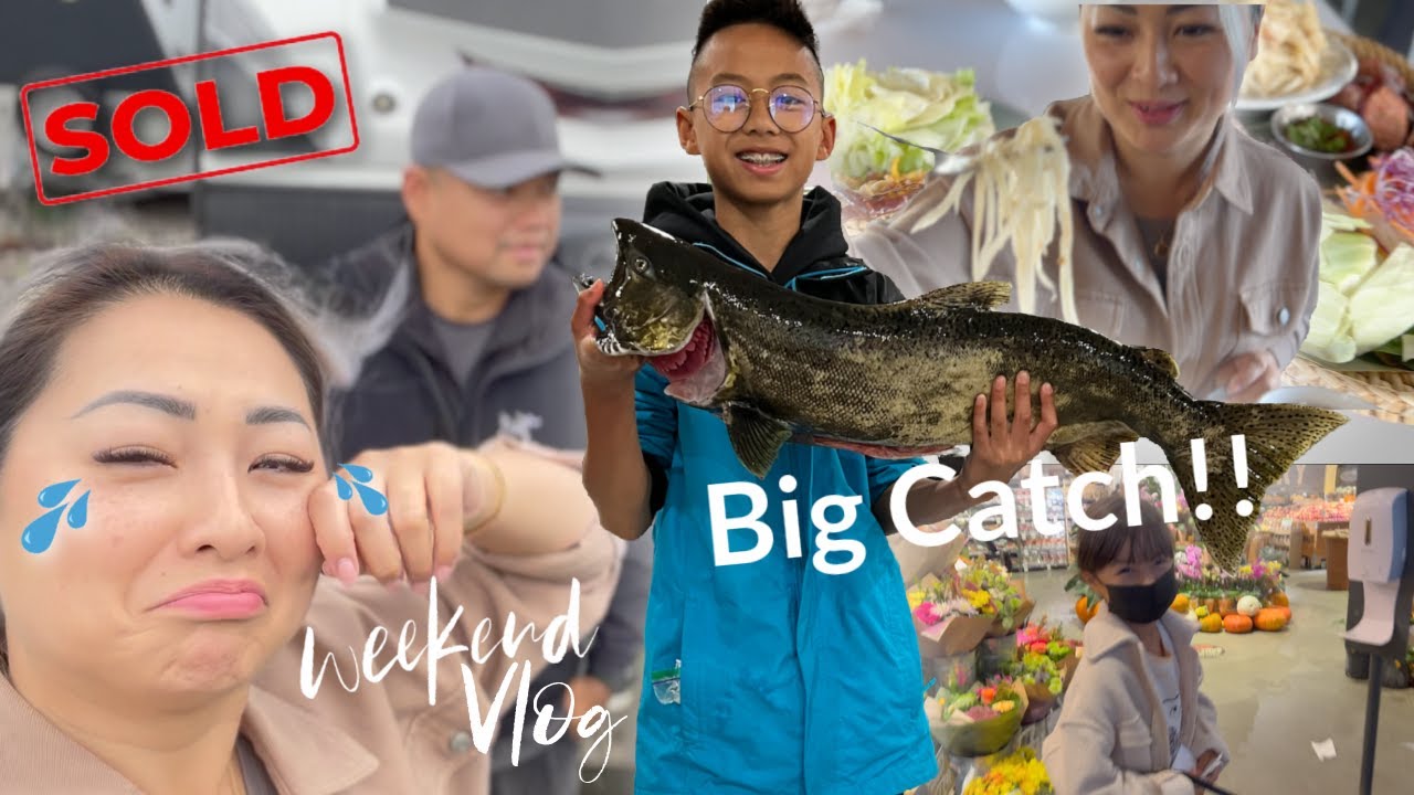 Weekend Vlog *Casual Family Vlog Nico's BIG CATCH, Good Bye RV, Cooking & Grocery Shopping|JustSissi