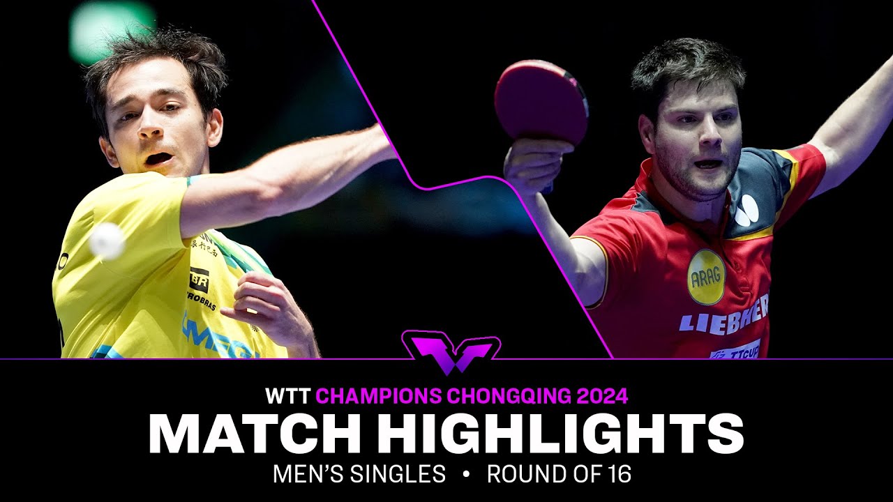 Hugo Calderano vs Dimitrij Ovtcharov | MS R16 | WTT Champions Chongqing 2024