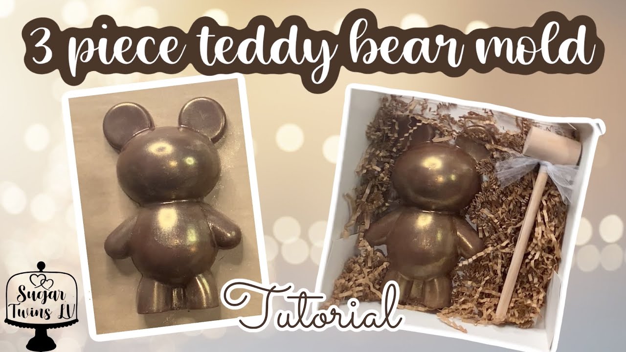 3 piece teddy bear mold | Tutorial | Breakable teddy bear