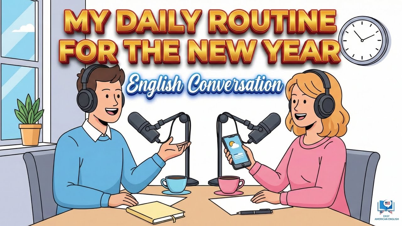 My Daily Routine for the New Year | A1 English Listening Practice | English Podcast