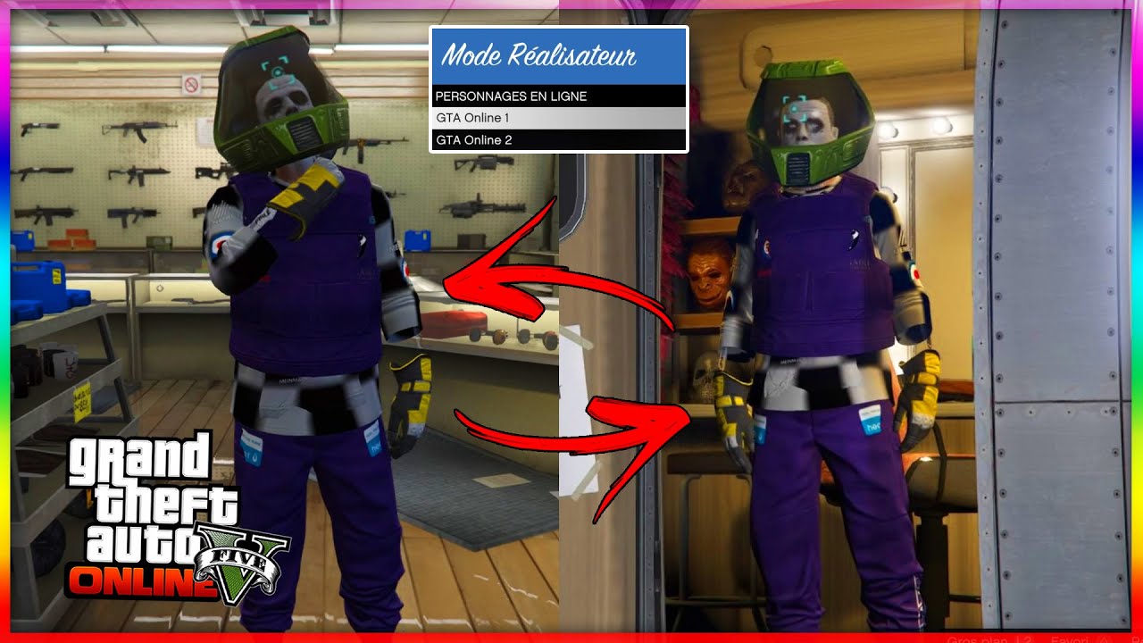 IMPORTER SES TENUES DU MODE RÉALISATEUR EN MODE ONLINE SUR GTA V ONLINE EN 1.50