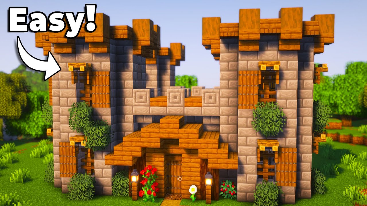 Minecraft: How To Build an EASY Survival Castle