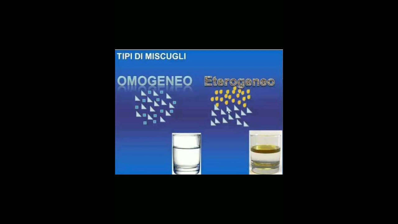 MISCUGLI OMOGENEI ED ETEROGENEI