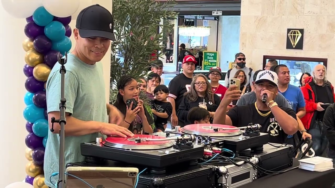 DJ Qbert at Serramonte mall 9/27/25 for Daly City art & lit fest 