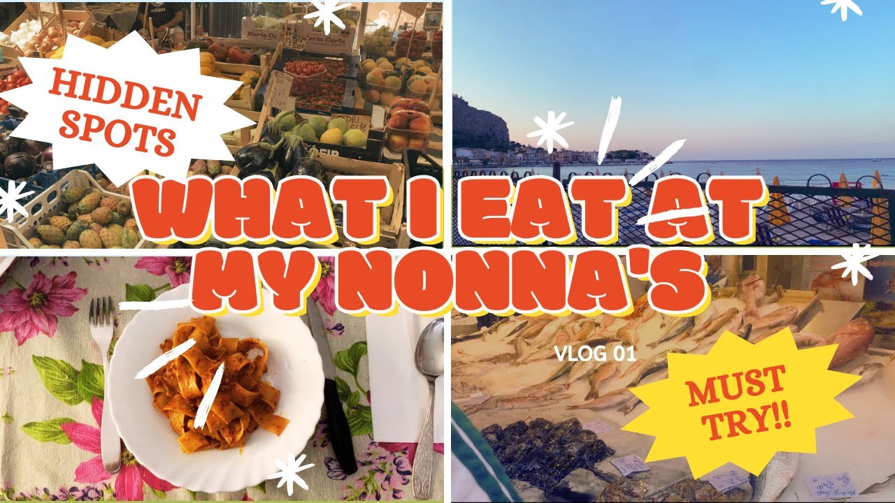 what i eat in a week at my nonna's house in sicily | palermo vlog