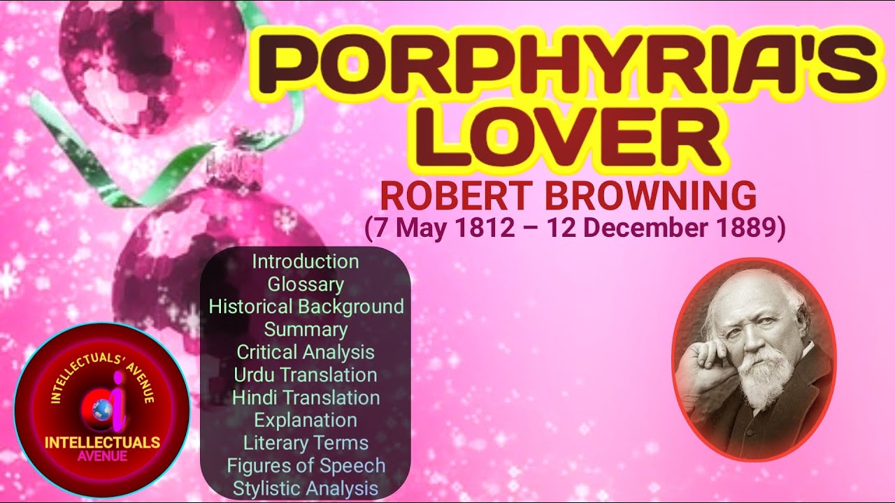 Porphyria's Lover by Robert Browning Translation Literary Terms Figures of Speech Hindi Urdu