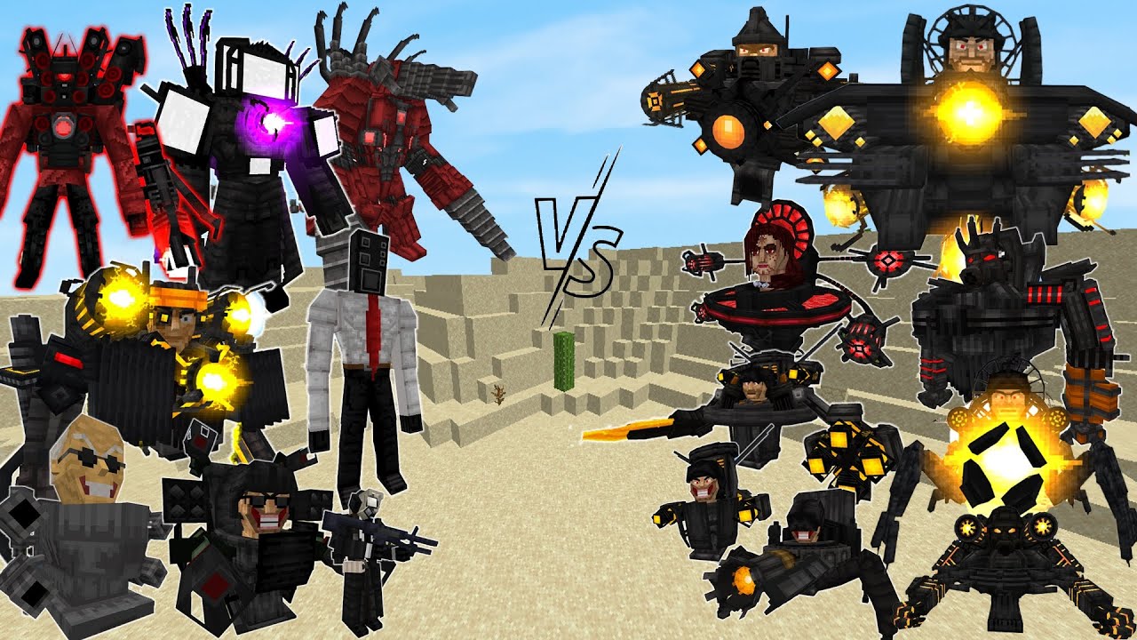 Test Power Team Skibidi Toilet & Team Man VS Team Astro Toilet  | Minecraft Mobs Battle