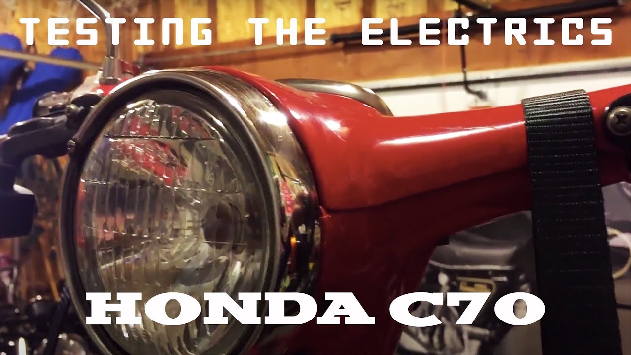 1981 Honda C70 Passport (04) - Testing the electrics