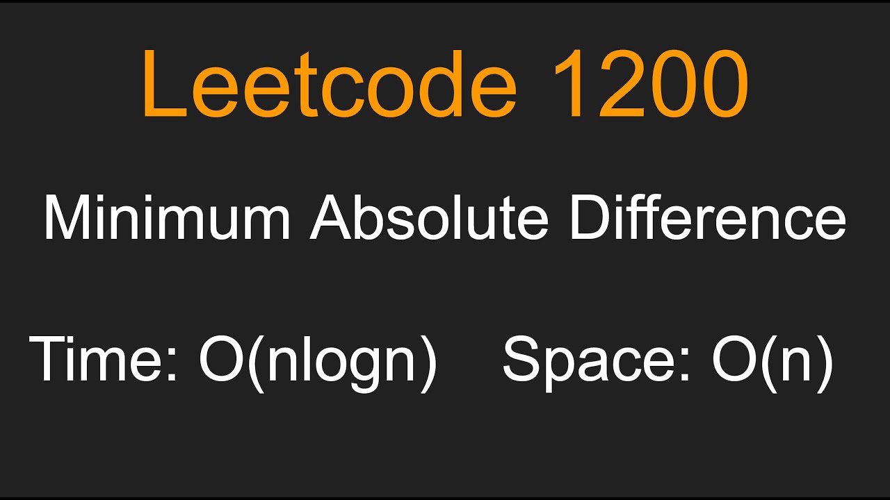 Minimum Absolute Difference - Leetcode 1200 - Python