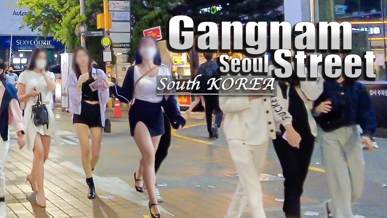 4K 서울 명소 강남거리 - 신논현역에서 강남역까지 초여름 날씨 불금 - 페션스트릿 SEOUL KOREA