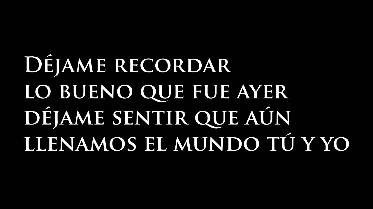 Juan Fernando Velasco - Si alguna vez te amé (Letra)