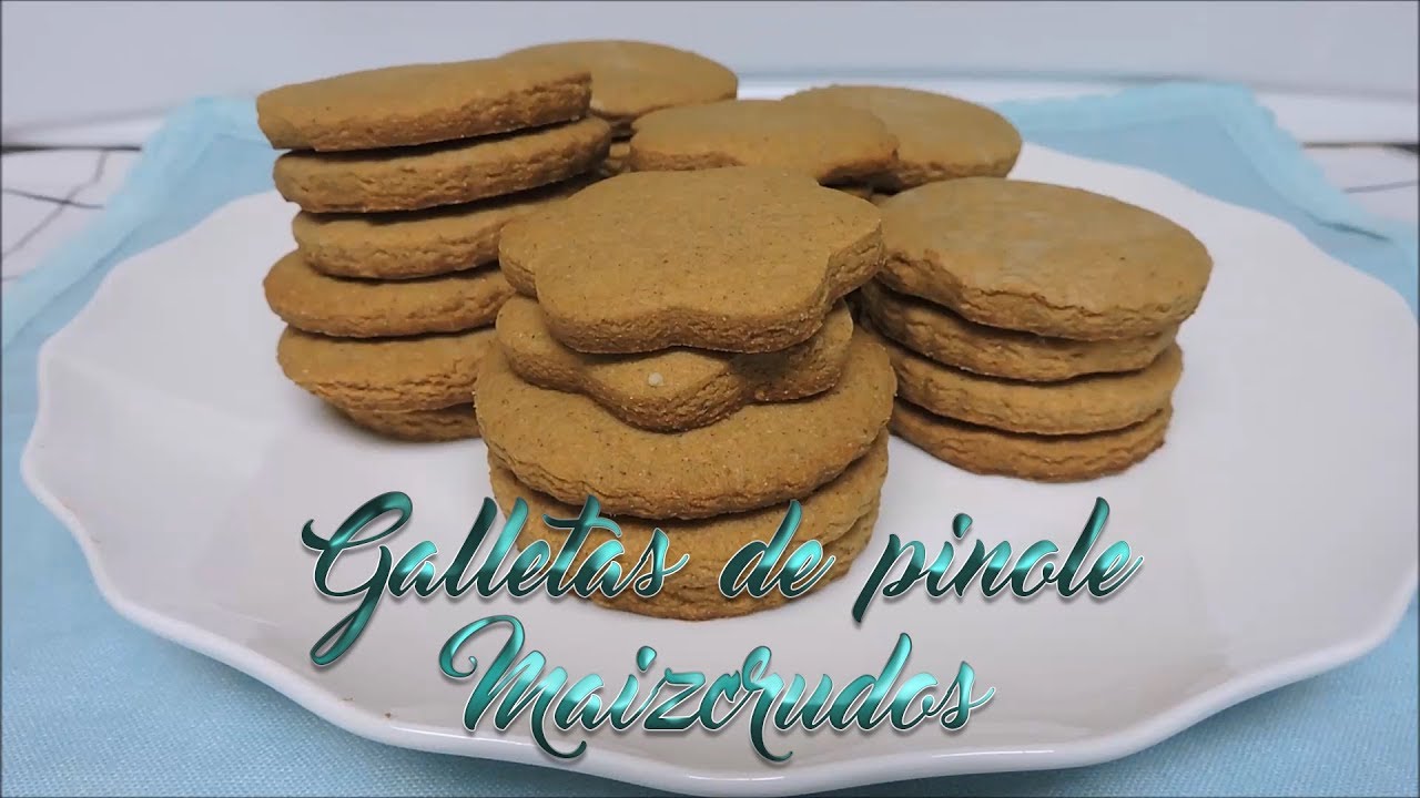 Fácil receta de GALLETAS DE PINOLE tipo maizcrudos.