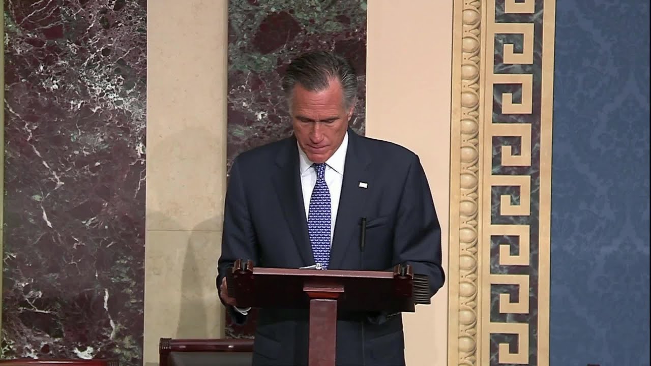 VIDEO: Mitt Romney delivers emotional speech on Senate Floor regarding impeachment vote